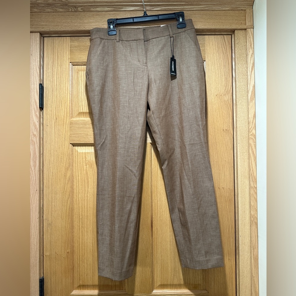 Express columnist ankle midrise 8R rust